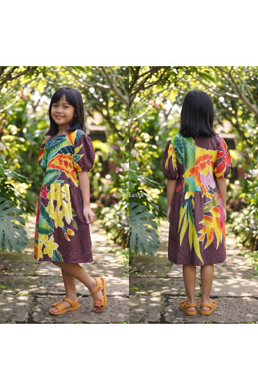 Hand Painted Rayon Kids Dress Hand Painted Rayon Kids Dress